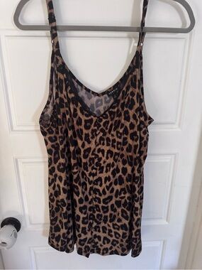 torrid Leopard Print Cami Tank Top - Brown & Black